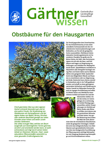 Gw Obstbäume Für Den Hausgarten (2021)