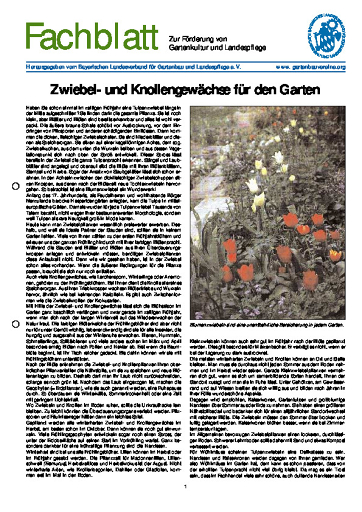 FB Zwiebel Und Knollengewächse Für Den Garten